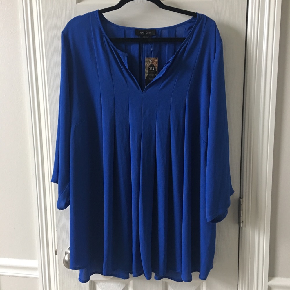 KAREN KANE Blue Blouse